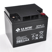 12V 40Ah Batterie au plomb (AGM), B.B. Battery BP40-12, VdS, 197x165x171 mm (Lxlxh), Borne I2 (Insert M6)