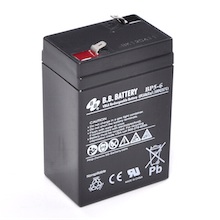 6V 5Ah Batterie au plomb (AGM), B.B. Battery BP5-6, 70x48x102 mm (Lxlxh), Borne T1 Faston 187 (4,75 mm)