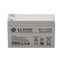 12V 7Ah Batterie au plomb (AGM), B.B. Battery BP7-12FR, VdS, difficilement inflammable, remplace e.a. Panasonic LC-V127R2PG1