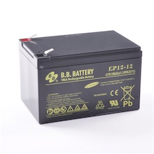 12V 12Ah Batterie au plomb (AGM), B.B. Battery EP12-12, 151x98x94