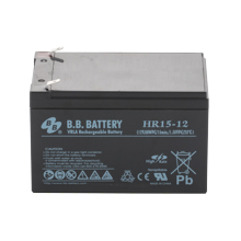 12V 15Ah Batterie au plomb (AGM), B.B. Battery HR15-12, 151x98x94 mm (Lxlxh), Borne T2 Faston 250 (6,3 mm)
