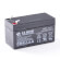 12V 1.2Ah Batterie au plomb (AGM), B.B. Battery BP1.2-12, VdS, 97x45x50 mm (Lxlxh), Borne T1 Faston 187 (4,75 mm)