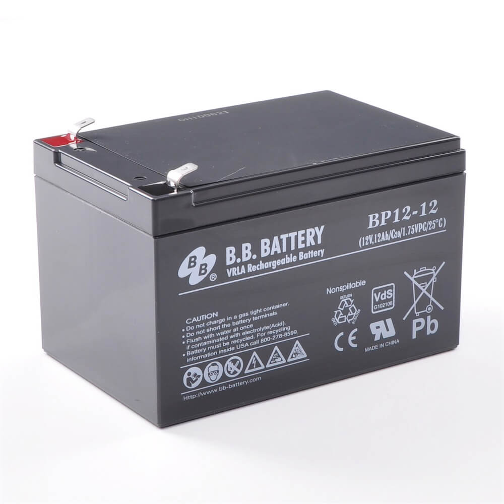 12V 33Ah Batterie au plomb (AGM), B.B. Battery EP33-12, 195x129x155 mm  (Lxlxh), Borne B7 (Vis