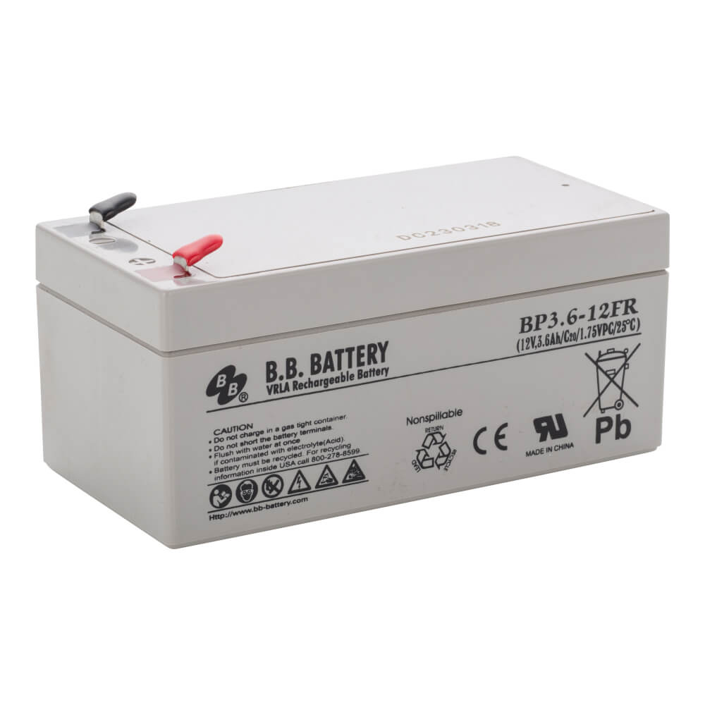 12V 3.6Ah Batterie au plomb (AGM), B.B. Battery BP3.6-12