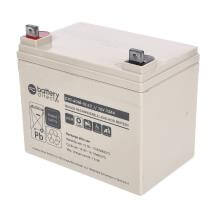 12V 33Ah batterie cyclique au plomb, battery-direct CYC-AGM-12-33, 195x129x155 mm (Lxlxh), Borne B7 (Vis écrou M6)