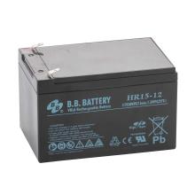 12V 15Ah Batterie au plomb (AGM), B.B. Battery HR15-12, 151x98x94 mm (Lxlxh), Borne T2 Faston 250 (6,3 mm)