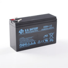 12V 6Ah Batterie au plomb (AGM), B.B. Battery HR6-12, 151x51x94 mm (Lxlxh), Borne T2 Faston 250 (6,3 mm)